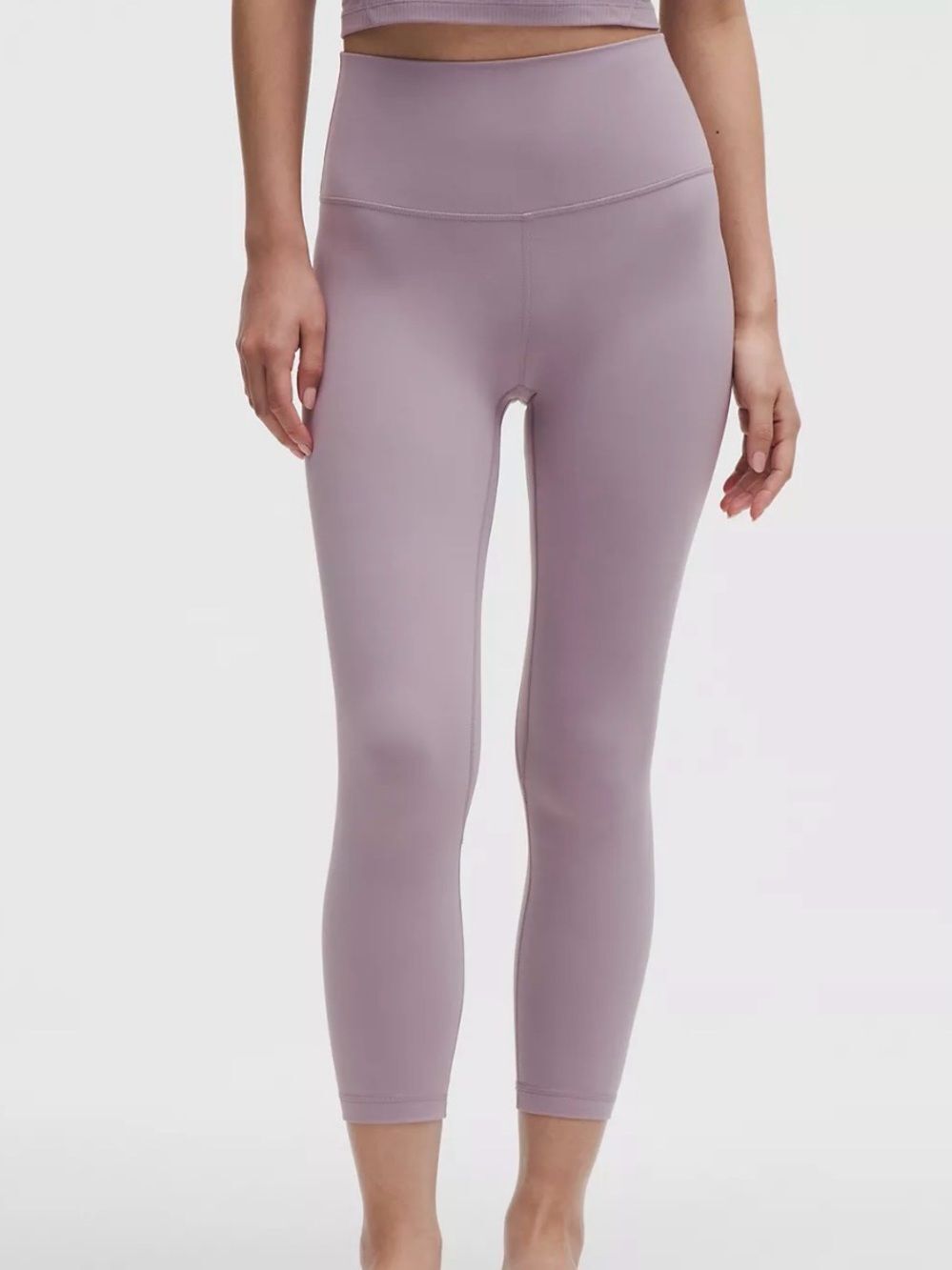 Lululemon Align High Rise Crop Leggings Womens 8 Lavender Purple 21"